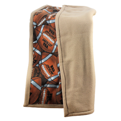 Fleece Football Pet Blanket