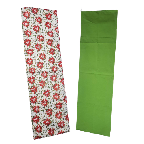 White Poinsettia Table Runner