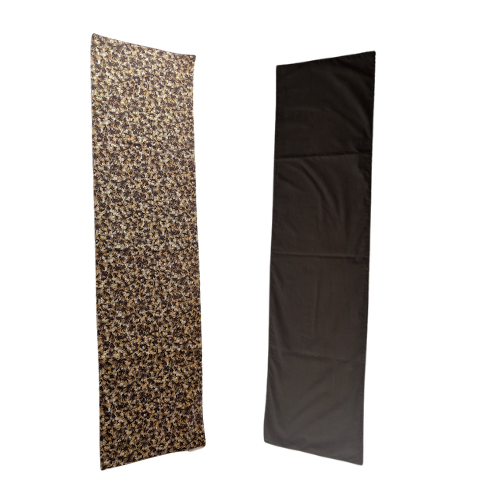 Floral & Black Reversible Table Runner