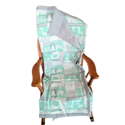 Green & Gray Baby Blanket