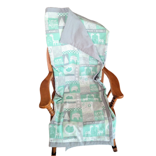 Green & Gray Baby Blanket