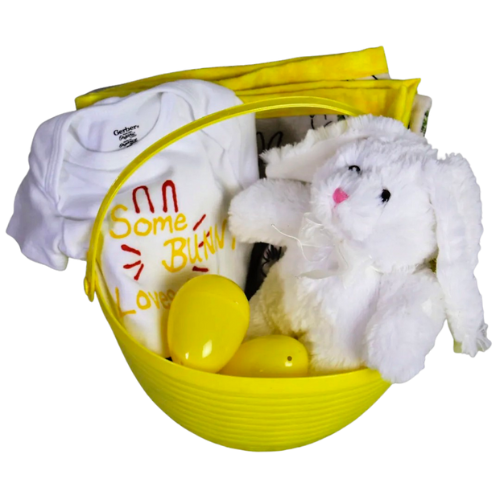 Yellow Easter Gift Basket