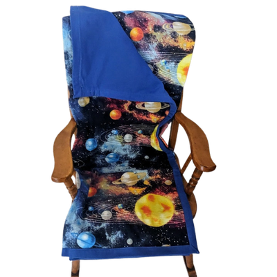 Blue Celestial Baby Blanket