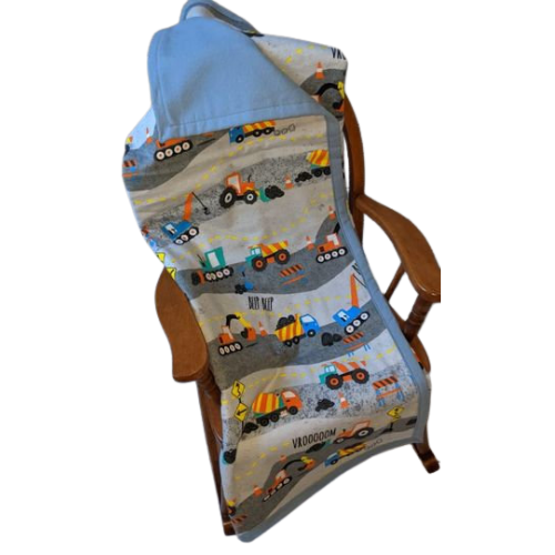 Toy Truck Flannel Baby Blanket
