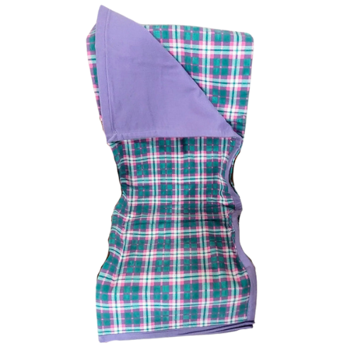 Pink Purple & Teal Checkered Baby Blanket