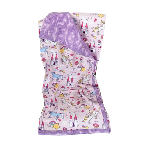 Unicorn & Princess Baby Blanket