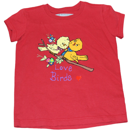 Hand-Painted Birds of Paradise Girls' Shirt