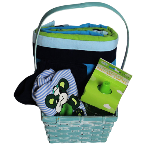 Boy's Blue Bear Valentines Gift Basket