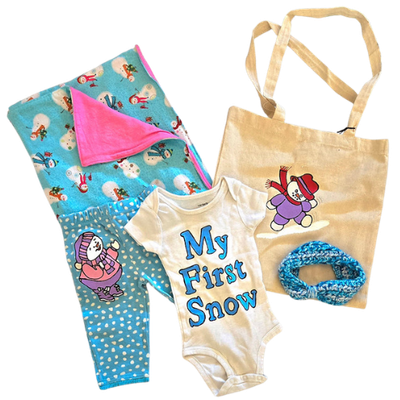 "My First Snow" Baby Girl Gift Set
