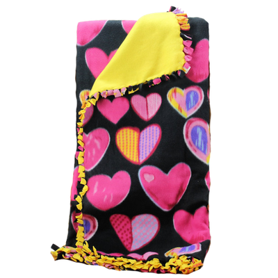 Heart Fleece Blanket