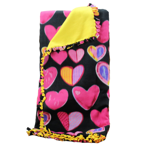 Heart Fleece Blanket