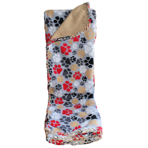 Large Paw Print Pet Blanket