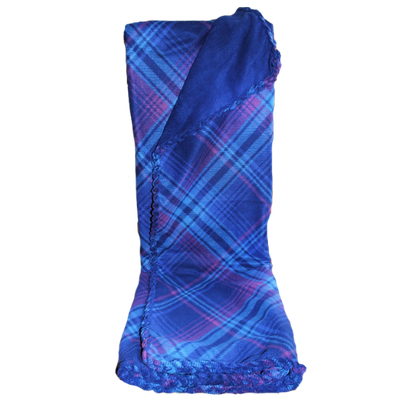 Purple & Blue Fleece Blanket