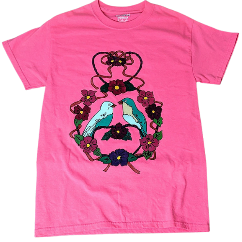 Hand-painted Women's Bird Shirt