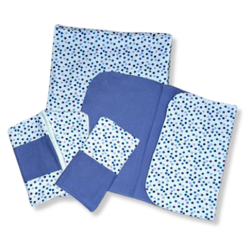 Polka Dot Baby Changing Set
