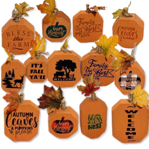 Hand Painted Pumpkin Decor