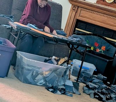 Recycled & Upcycled Denim Quilts