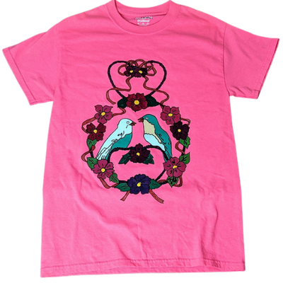 Hand-painted Women's Bird Shirt