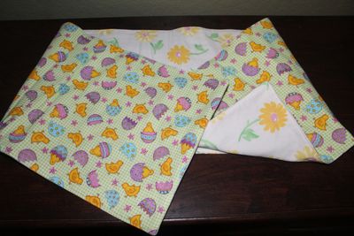 Spring Easter Table Runner – Handmade Chick and Egg Dining Table Decor