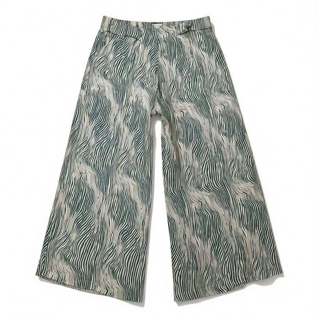 Khush Green and White Johanna Pant Zanzibar