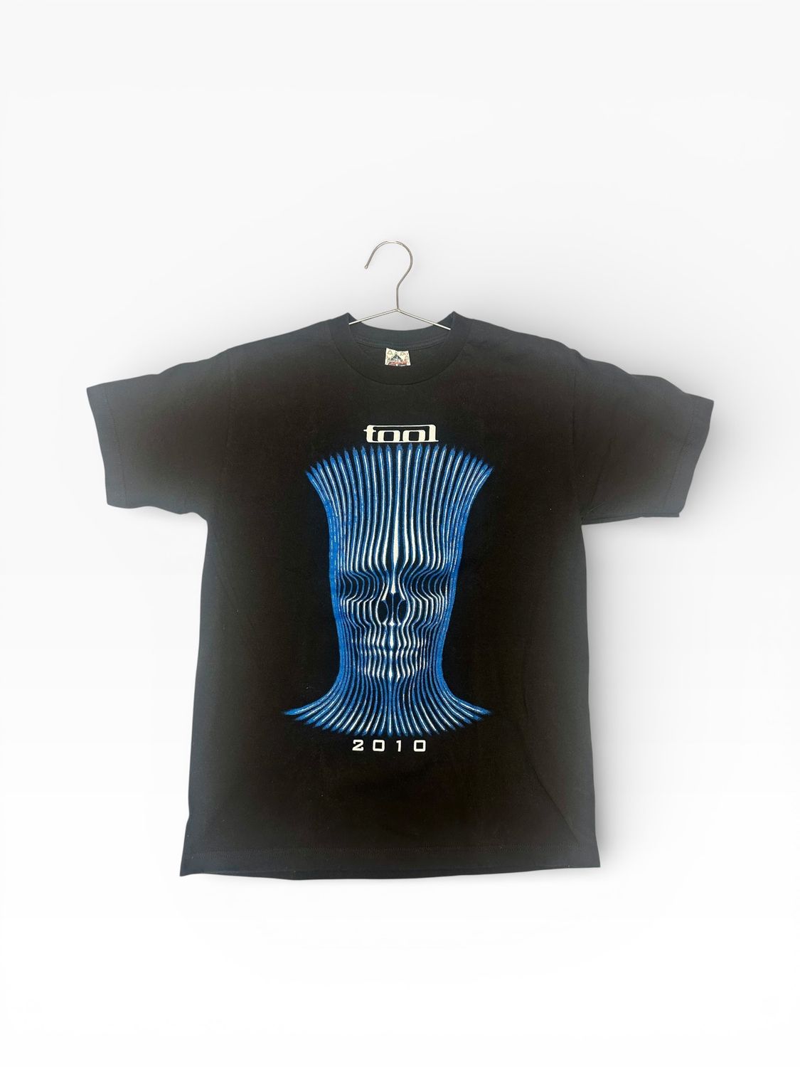 Black Tool 2010 tour t-shirt with a Blue and White graphic design