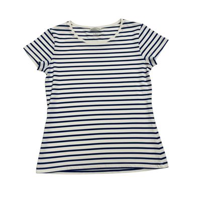 Blue and White Striped T-Shirt