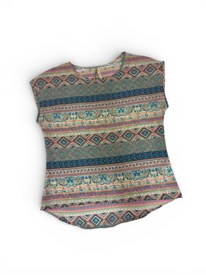 Women’s Patterned Sleeveless Blouse