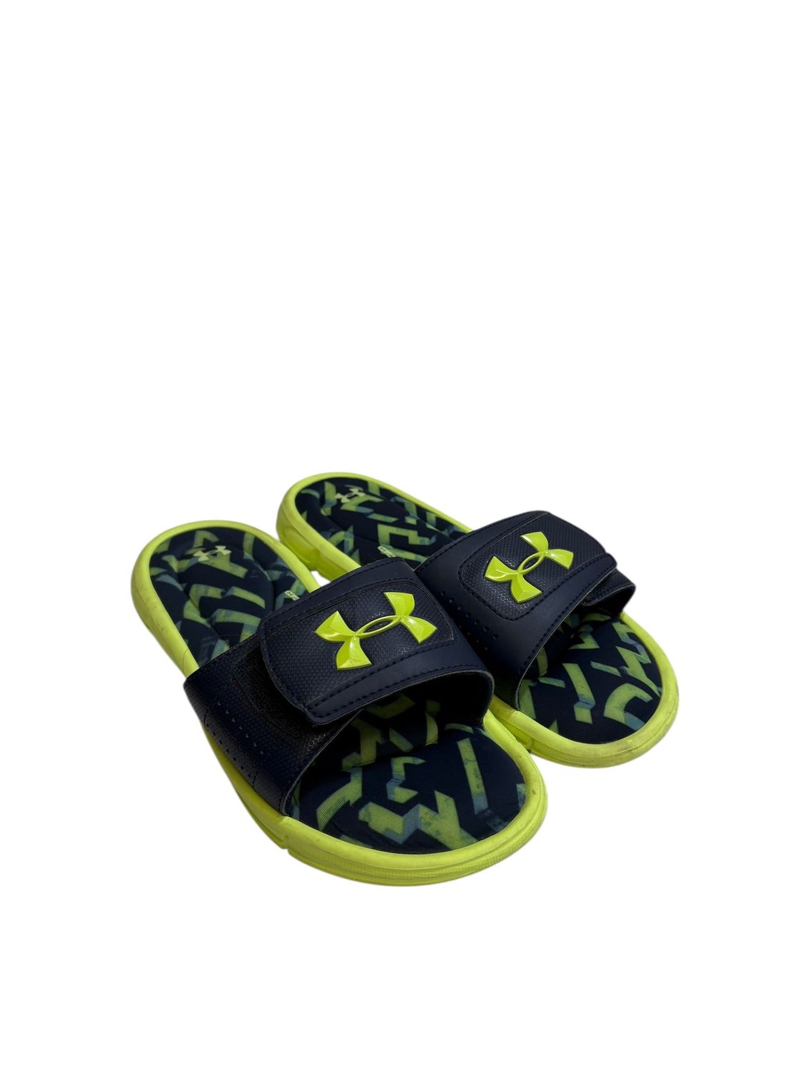 Under Arm Sandals 4D Foam Blue Lime Green