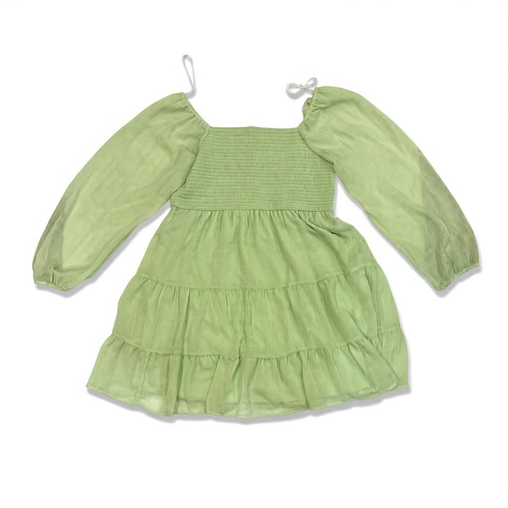 Green Babydoll Top