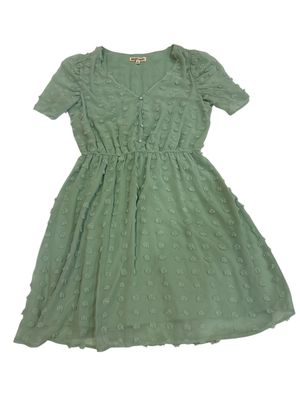 Inspired Hearts Green Mini Dress