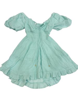 Free People “Clear Skies Blue” Flowy Mini Dress Size Small