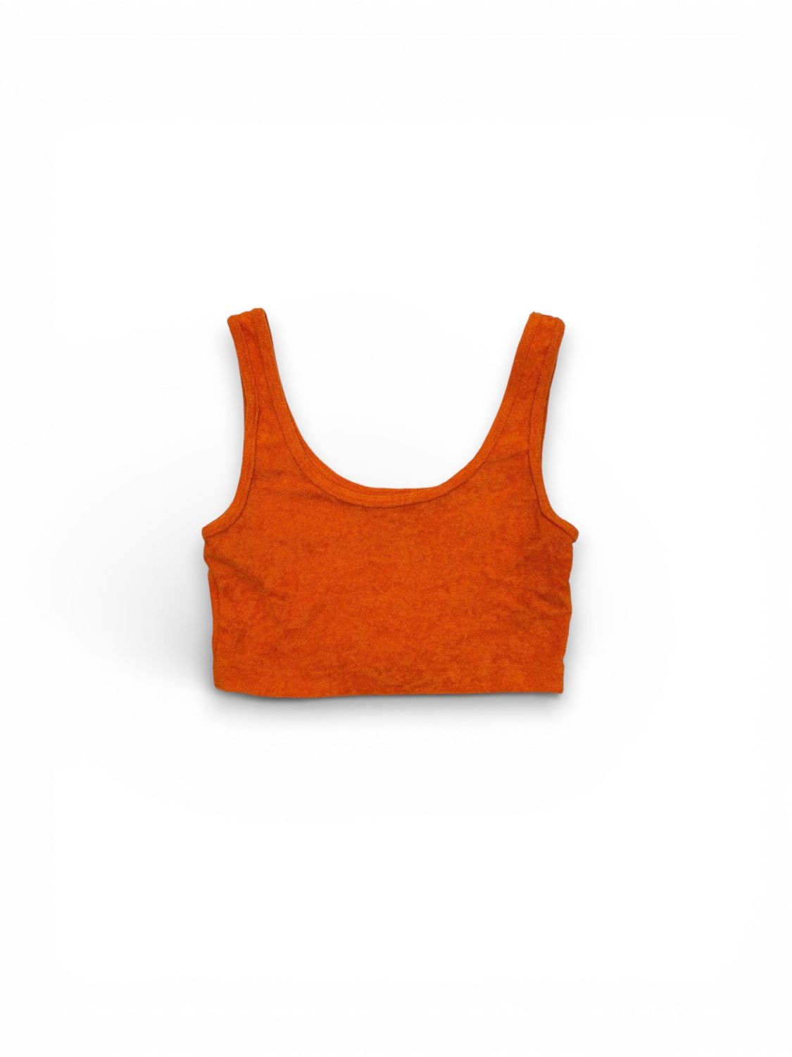 H&amp;M Divided Orange Terry Cloth Crop Top