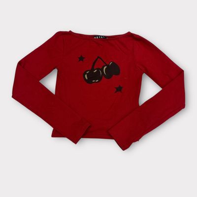 Motel Red Cherry Long Sleeve