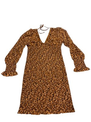 Steve Madden Brown patterned smock dress