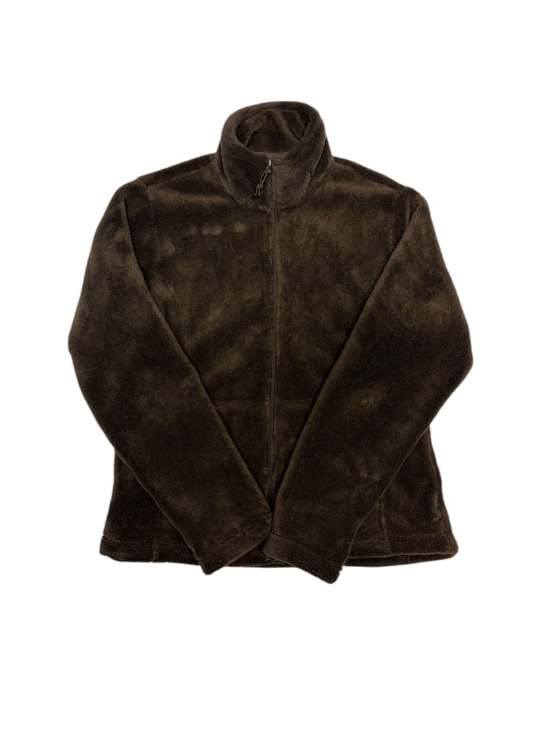 White Sierra Brown Full-zip Plush Jacket