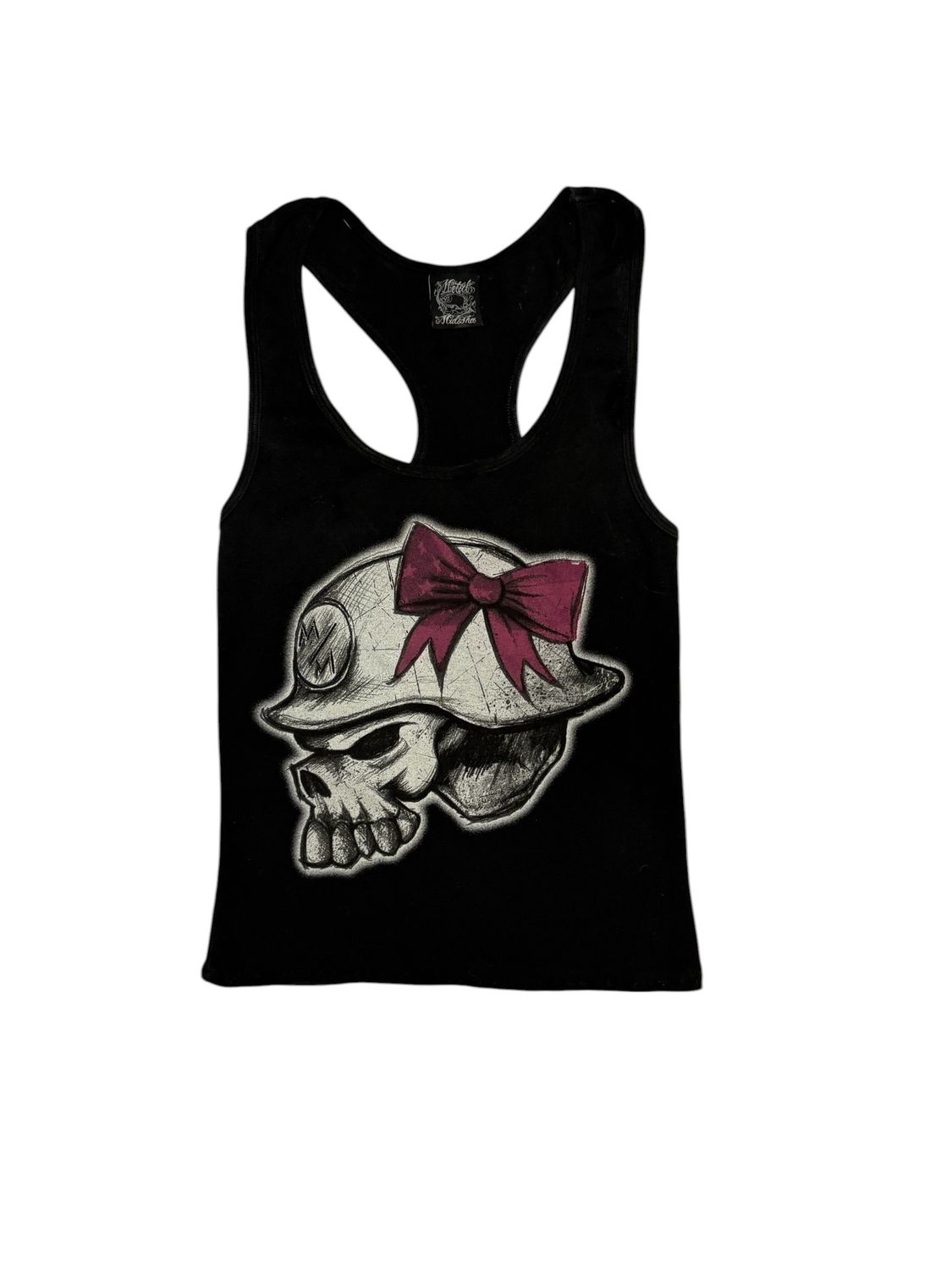 Metal Mulisha Skull &amp; Bow Racerback tank top