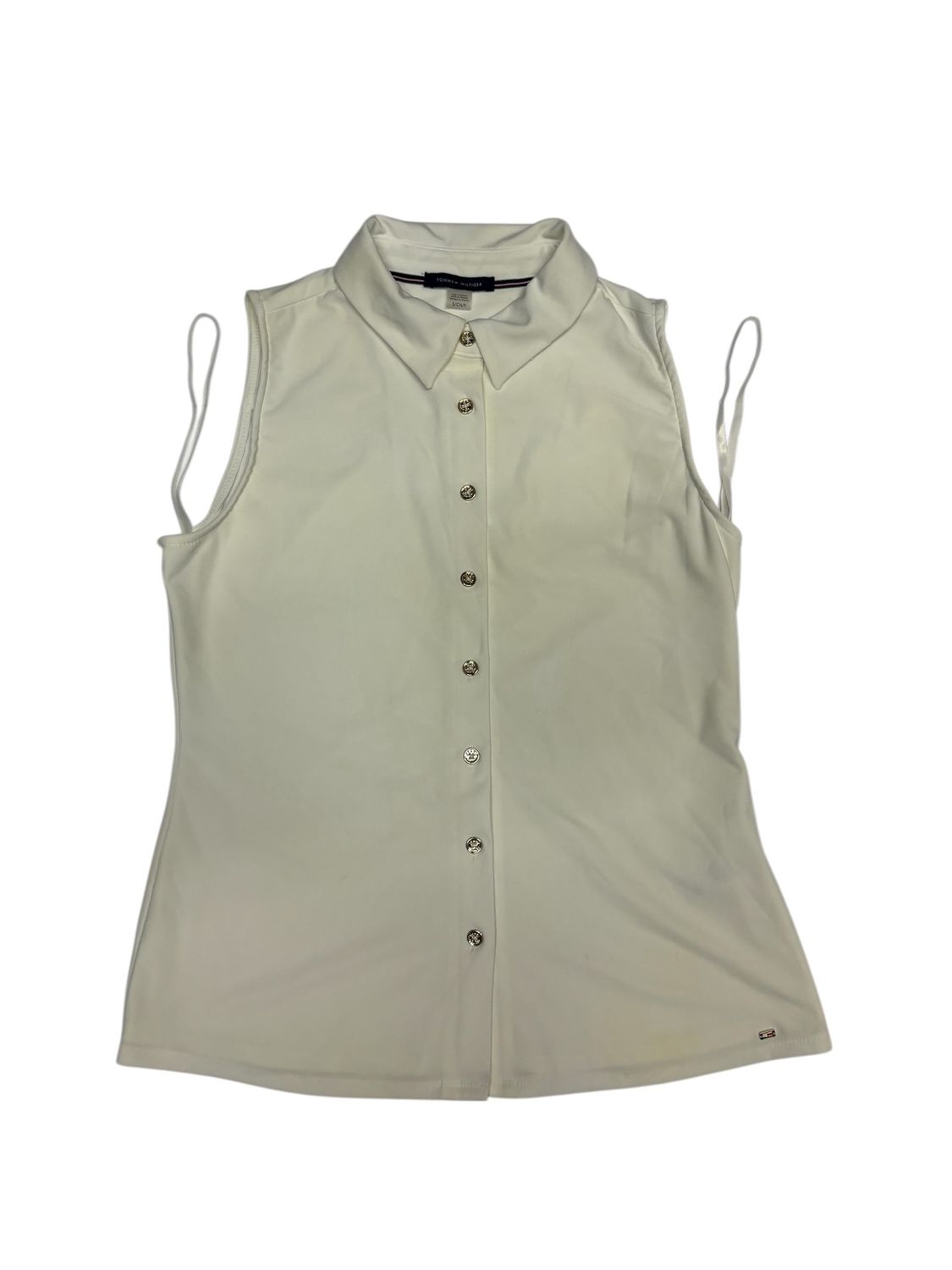 Tommy Hilfiger Women's Sleeveless Button-up Blouse