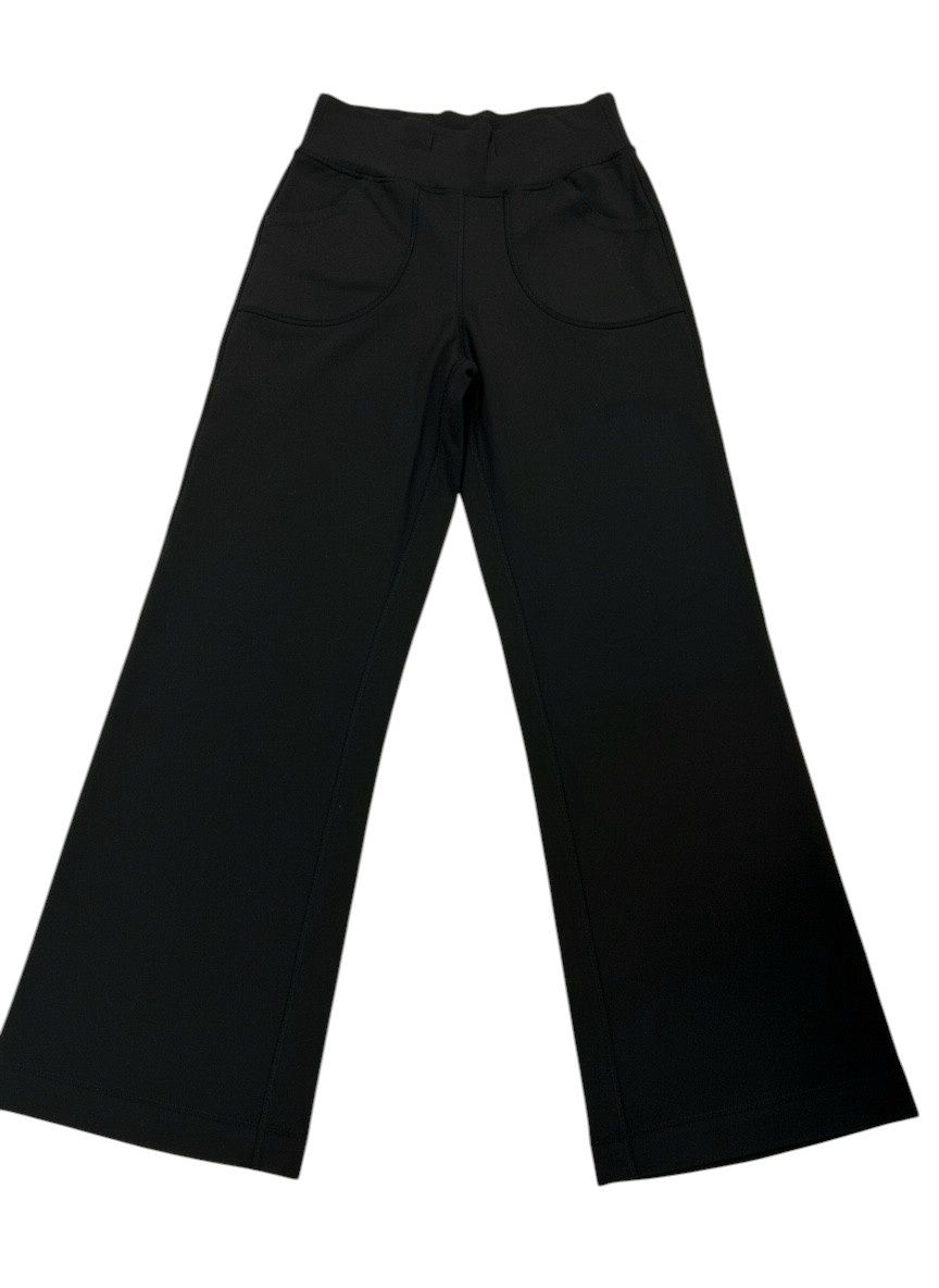 Lululemon Black, High-waisted, Wide-leg Pants