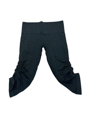 Navy Scrunch Capris
