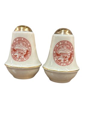 Vintage Nebraska Salt and Pepper Shakers