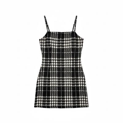 Plaid Bodycon Mini Dress
