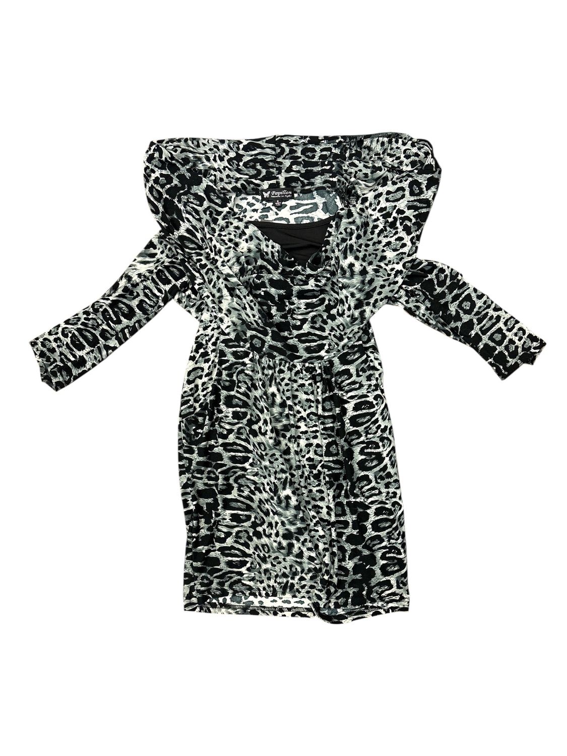 Papillon Black and White Leopard Dress