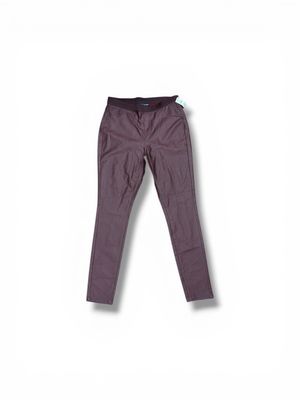 Vanilla Star Jeggings Pants Faux Vegan Leather Burgundy Solid Pockets