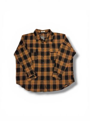 Blooming Jelly Flannel Shirts Plaid Shacket Long Sleeve Collared