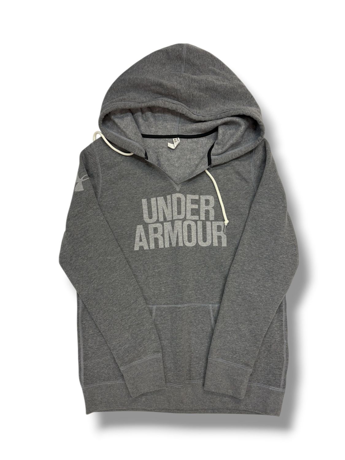 Under Armour Gray Pullover Hoodie Casual Loose Outdoors
