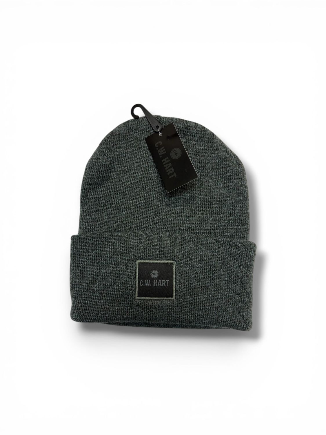 C.W. Hart Men's Acrylic Watch Cap Cuffed Grey Beanie