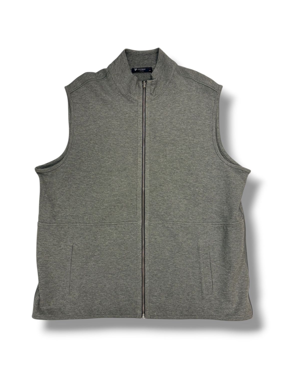 Cremieux Classics Full-Zip Heather Gray Vest