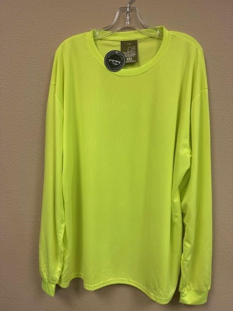 F&amp; F Breathable LS, Colour: Safety Yellow, Size: MED