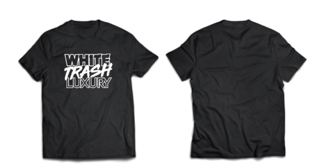 White Trash Luxury Wht Tee, Size: MED