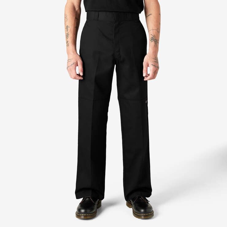 Dickies Loose Fit Double Knee, Color: BLK, Size: 42x30
